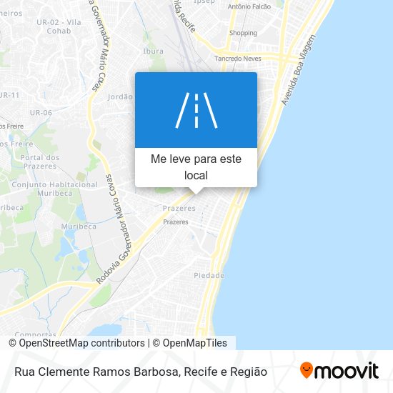 Rua Clemente Ramos Barbosa mapa