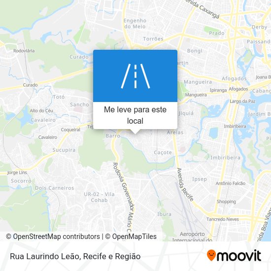 Rua Laurindo Leão mapa