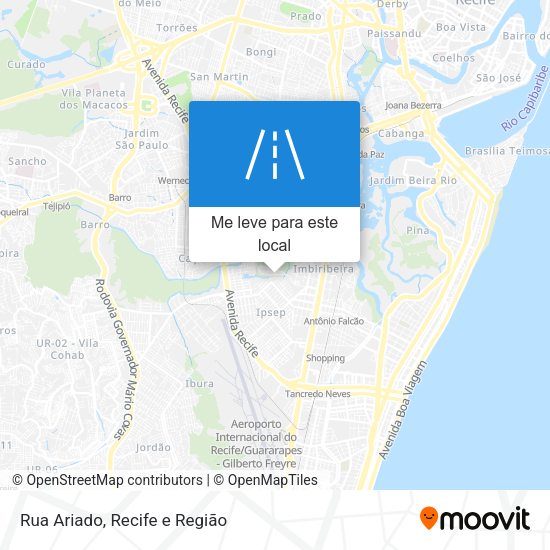 Rua Ariado mapa
