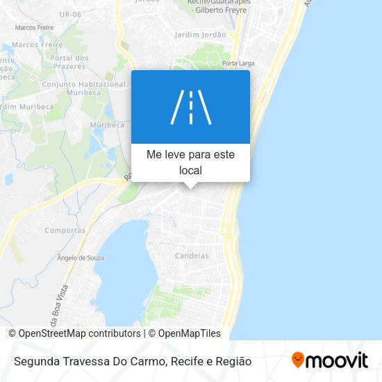 Segunda Travessa Do Carmo mapa