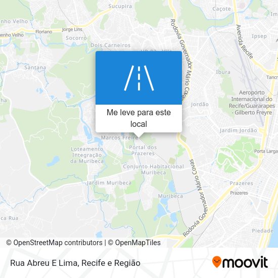Rua Abreu E Lima mapa