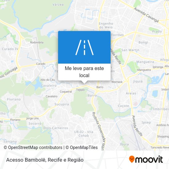 Acesso Bambolê mapa