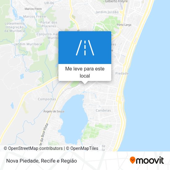 Nova Piedade mapa