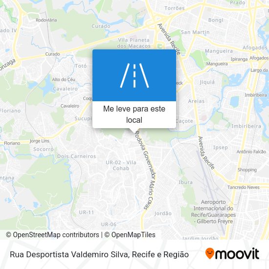 Rua Desportista Valdemiro Silva mapa