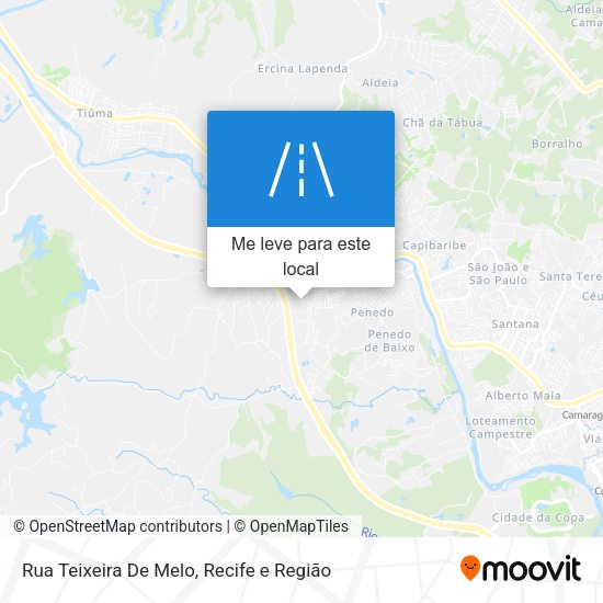 Rua Teixeira De Melo mapa