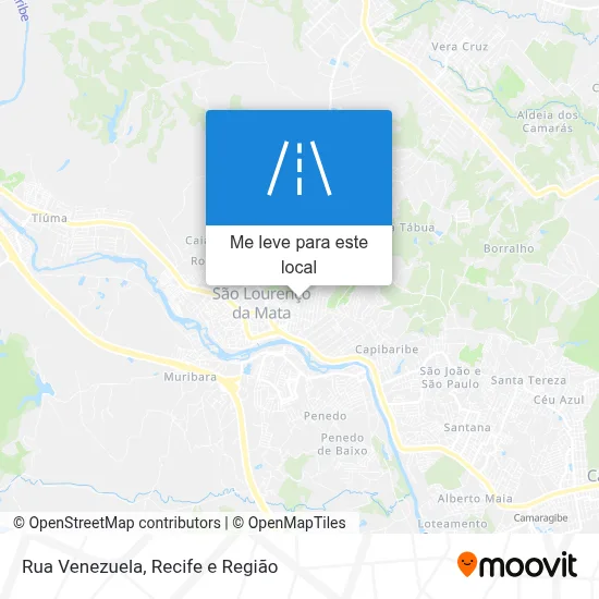 Rua Venezuela mapa