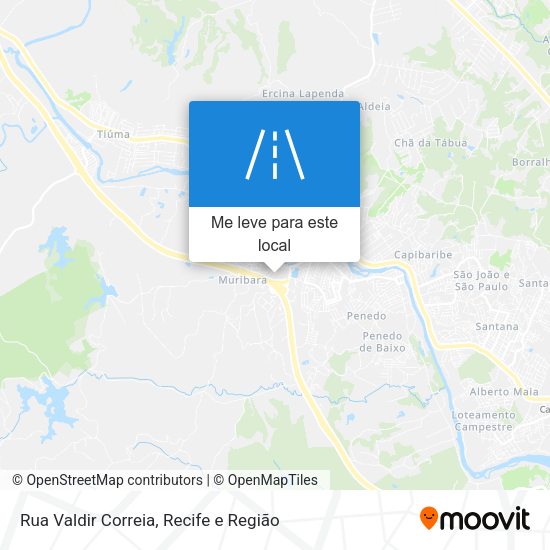 Rua Valdir Correia mapa