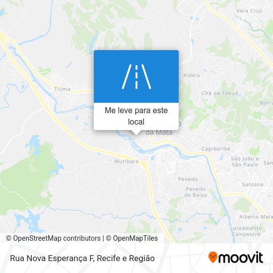 Rua Nova Esperança F mapa