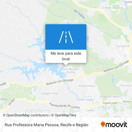 Rua Professora Maria Pessoa mapa
