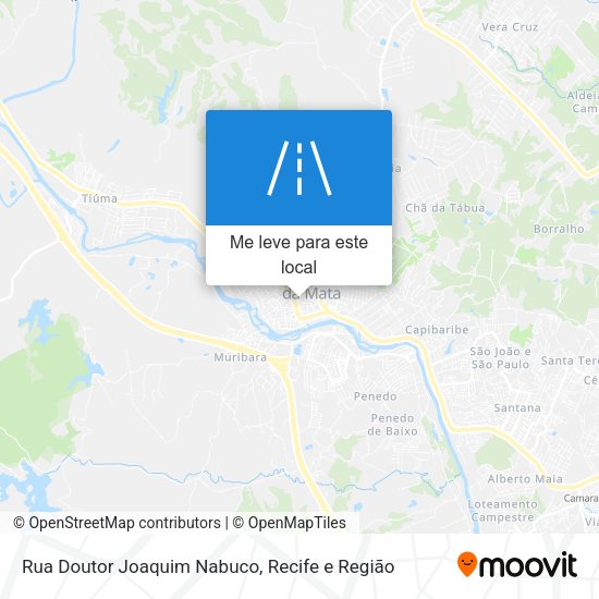 Rua Doutor Joaquim Nabuco mapa