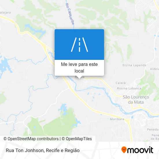 Rua Ton Jonhson mapa