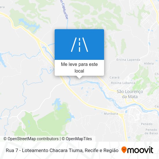 Rua 7 - Loteamento Chacara Tiuma mapa
