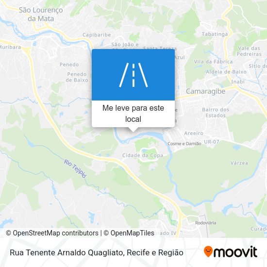 Rua Tenente Arnaldo Quagliato mapa