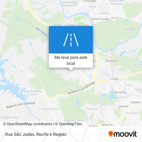 Rua São Judas mapa