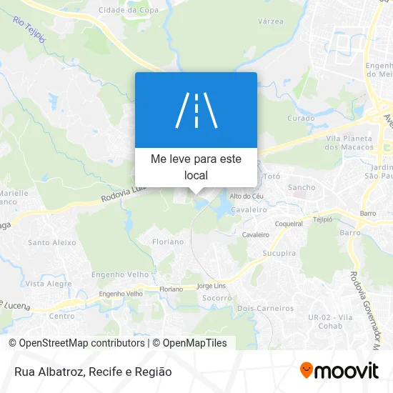 Rua Albatroz mapa