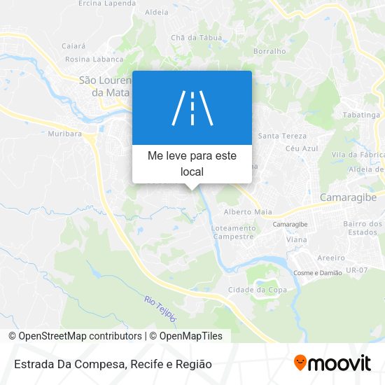 Estrada Da Compesa mapa