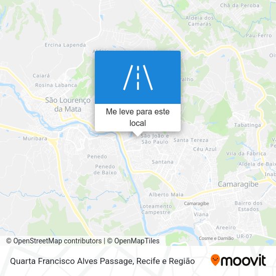 Quarta Francisco Alves Passage mapa