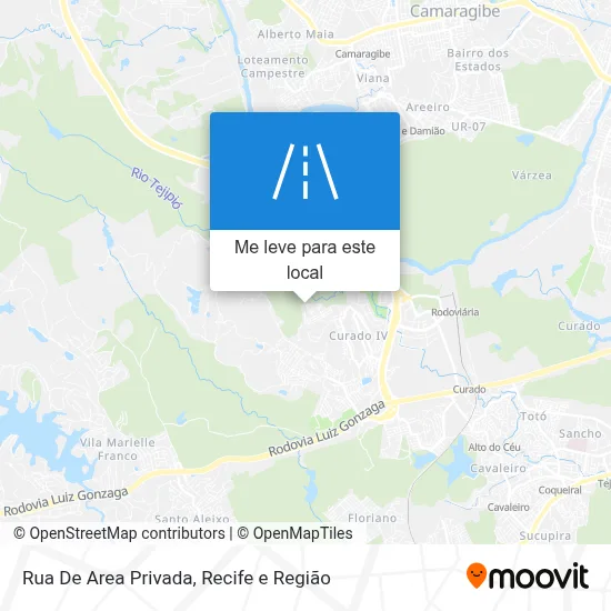 Rua De Area Privada mapa