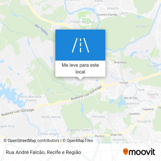 Rua André Falcão mapa