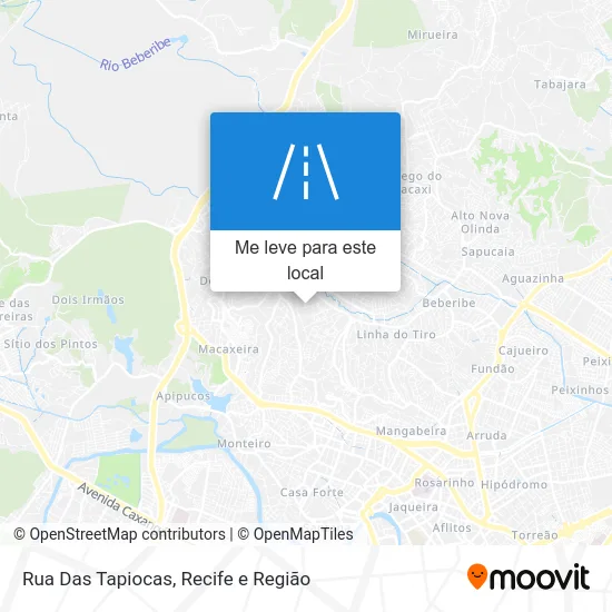 Rua Das Tapiocas mapa