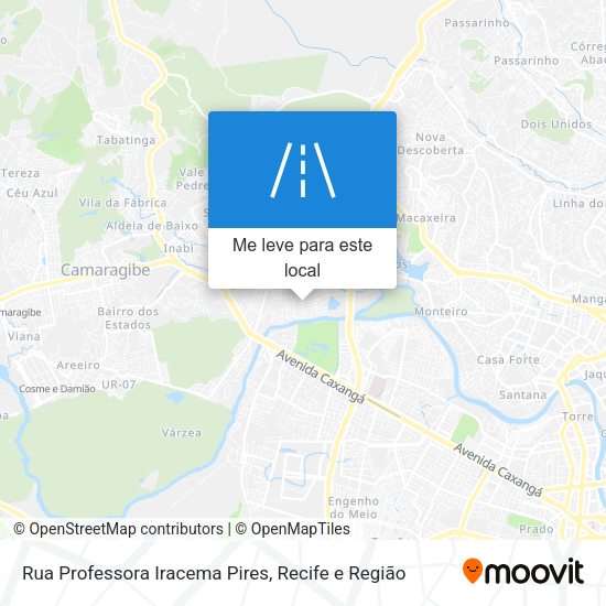 Rua Professora Iracema Pires mapa