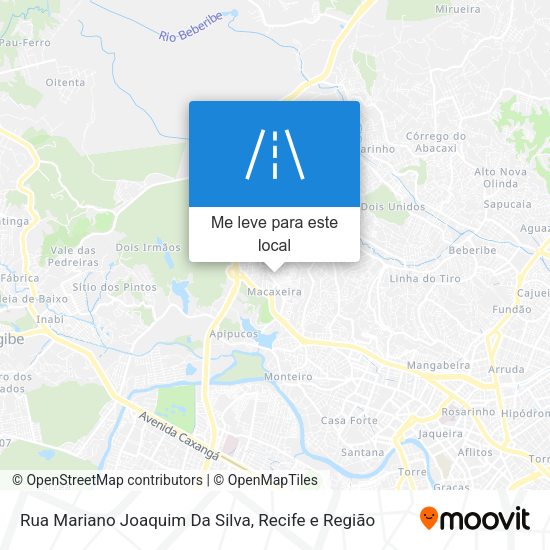 Rua Mariano Joaquim Da Silva mapa