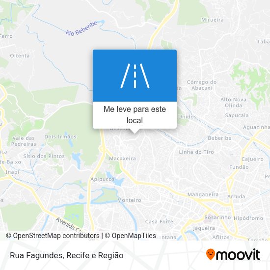 Rua Fagundes mapa