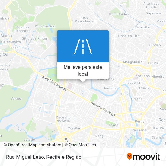 Rua Miguel Leão mapa
