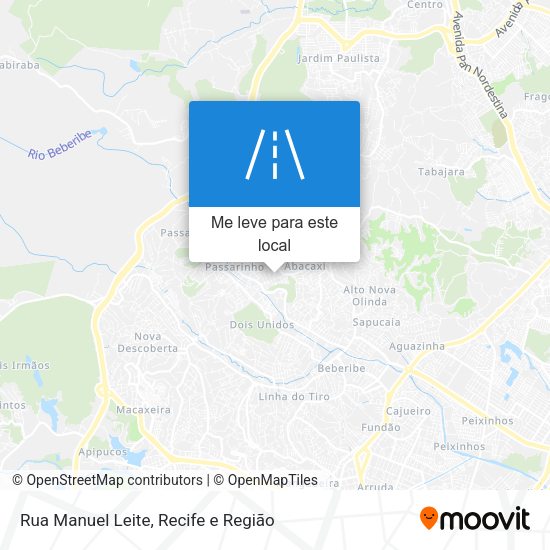 Rua Manuel Leite mapa