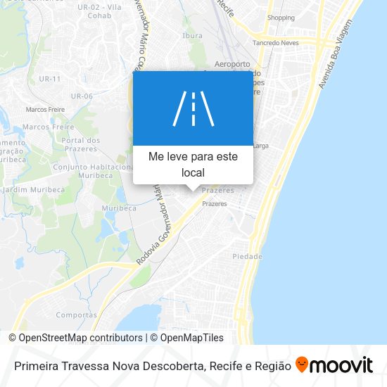 Primeira Travessa Nova Descoberta mapa