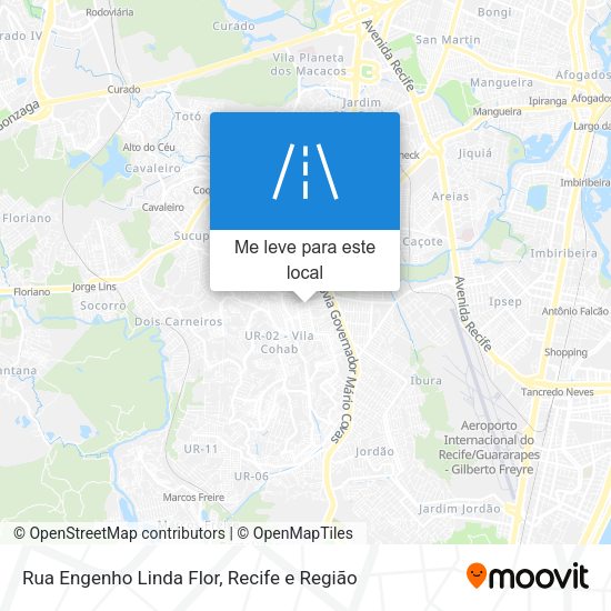 Rua Engenho Linda Flor mapa
