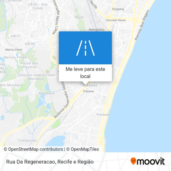 Rua Da Regeneracao mapa