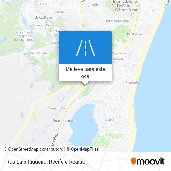 Rua Luís Rigueira mapa