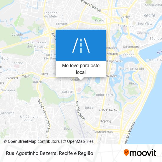 Rua Agostinho Bezerra mapa