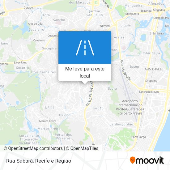 Rua Sabará mapa