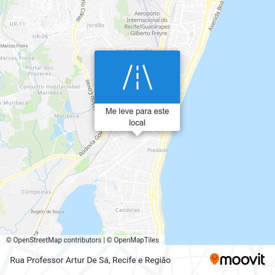 Rua Professor Artur De Sá mapa