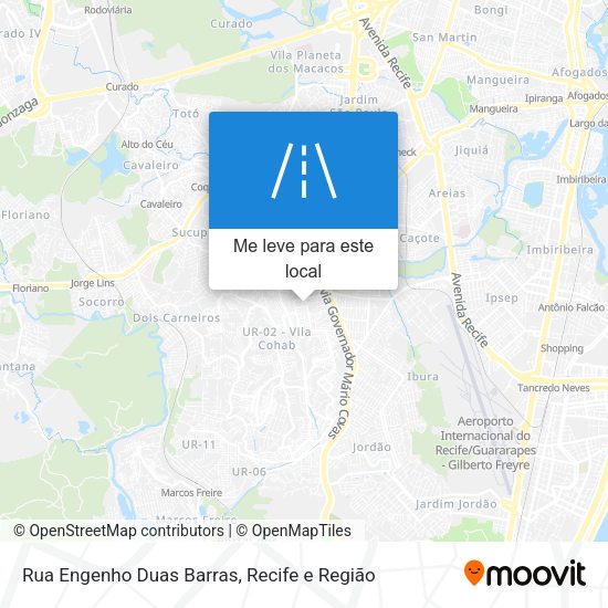 Rua Engenho Duas Barras mapa