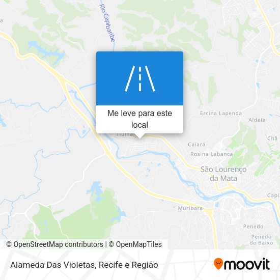Alameda Das Violetas mapa