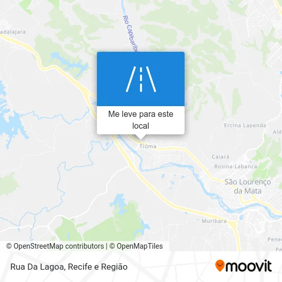 Rua Da Lagoa mapa