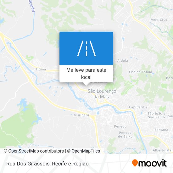 Rua Dos Girassois mapa