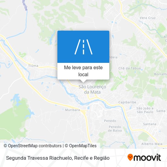 Segunda Travessa Riachuelo mapa