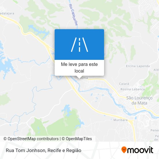 Rua Tom Jonhson mapa