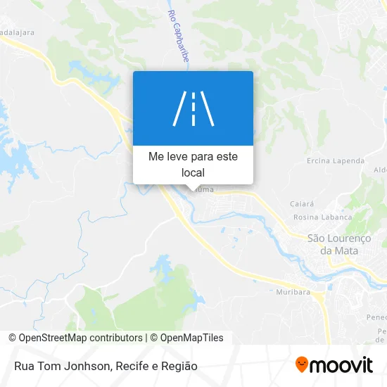 Rua Tom Jonhson mapa