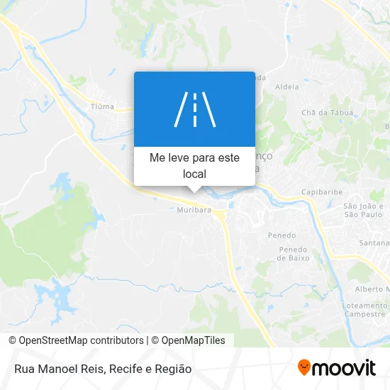 Rua Manoel Reis mapa