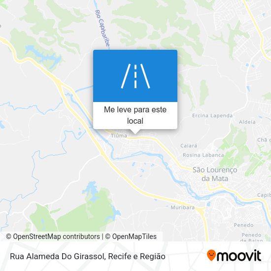 Rua Alameda Do Girassol mapa