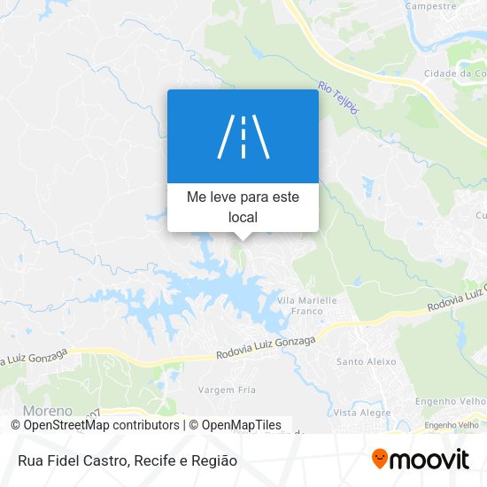 Rua Fidel Castro mapa