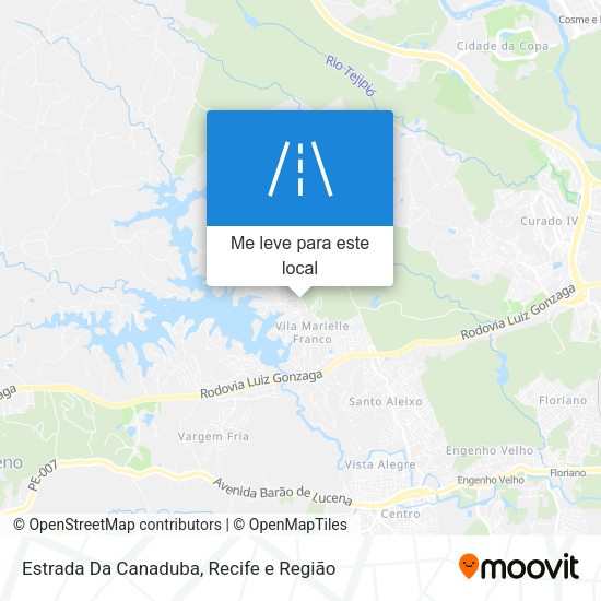 Estrada Da Canaduba mapa