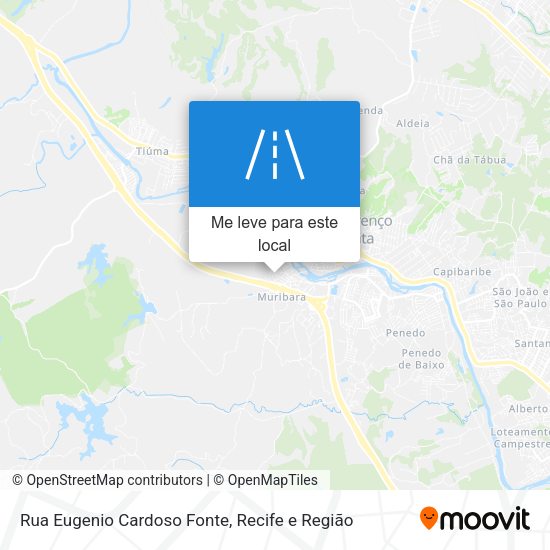 Rua Eugenio Cardoso Fonte mapa