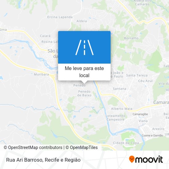 Rua Ari Barroso mapa