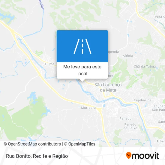 Rua Bonito mapa